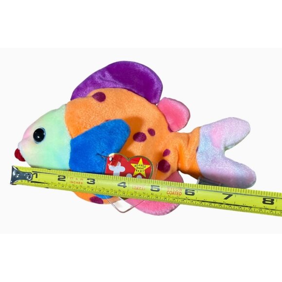 Ty Beanie Baby Lips Fish Plush Toy - Picture 5 of 12